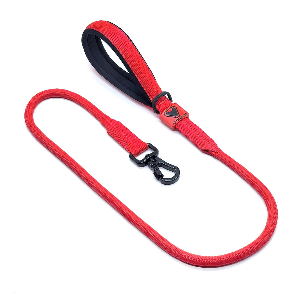 KIT COLEIRA + GUIA + PEITORAL PARA PASSEIOS CACHORRO VERMELHO