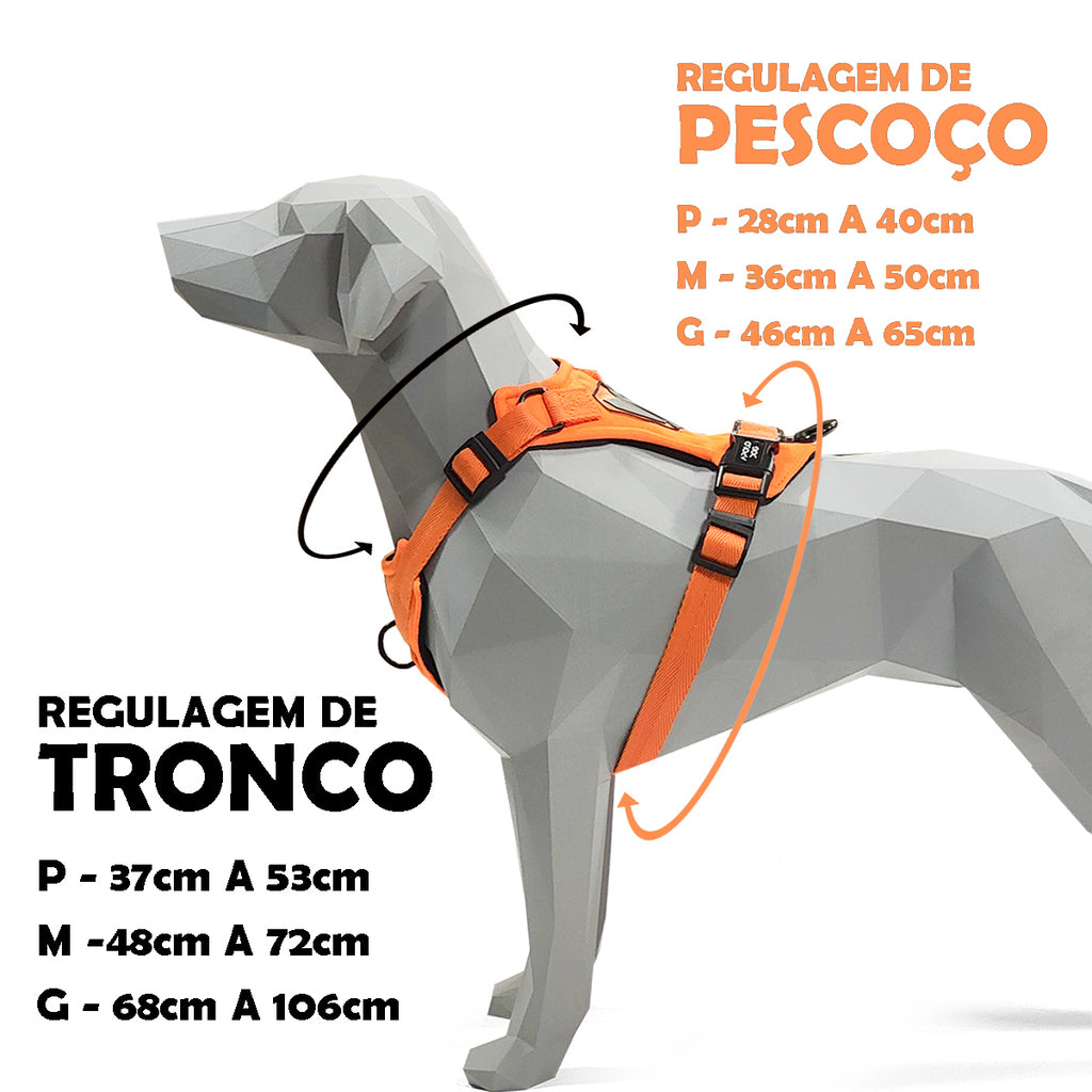 KIT COLEIRA + GUIA + PEITORAL PARA PASSEIOS CACHORRO VERMELHO