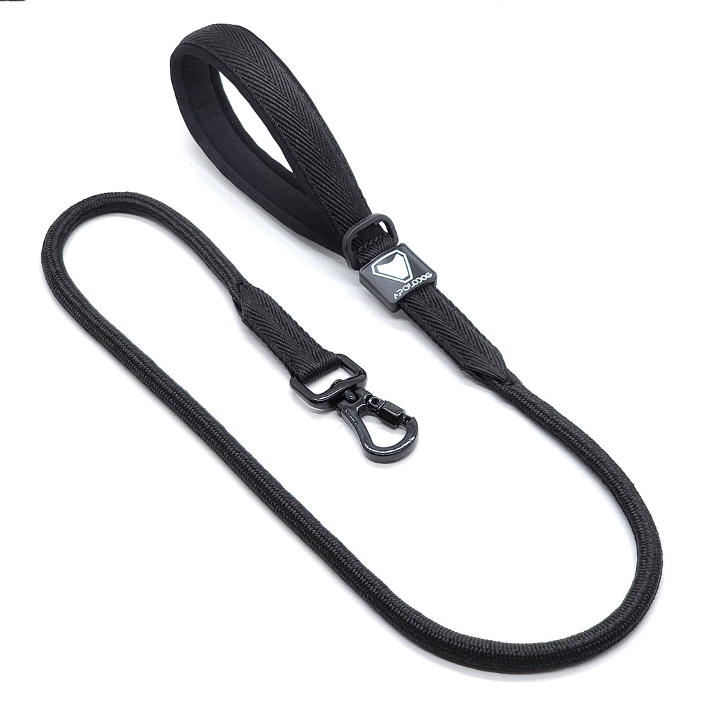 KIT COLEIRA + GUIA + PEITORAL PARA PASSEIOS CACHORRO PRETO