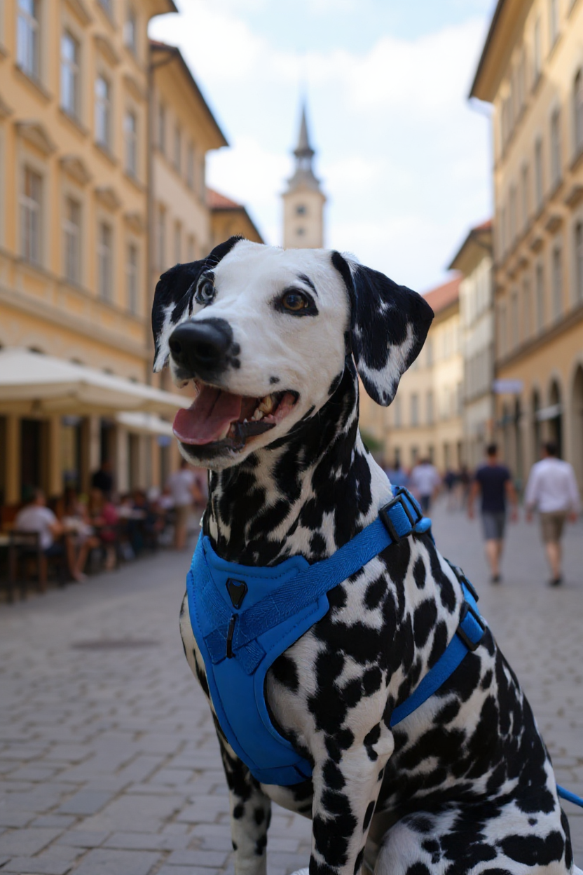 KIT COLEIRA + GUIA + PEITORAL PARA PASSEIOS CACHORRO AZUL