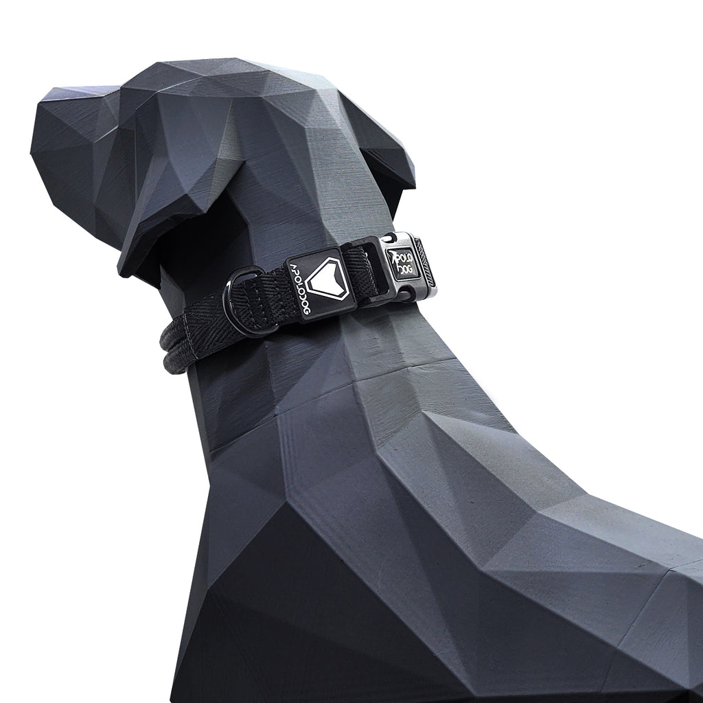 COLEIRA PRETO PARA CÃES DE PEQUENO MÉDIO E GRANDE PORTE