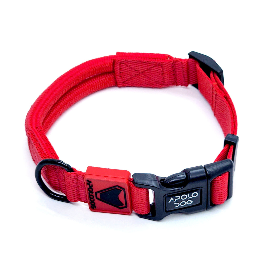 COLEIRA VERMELHO PARA CÃES DE PEQUENO MÉDIO E GRANDE PORTE