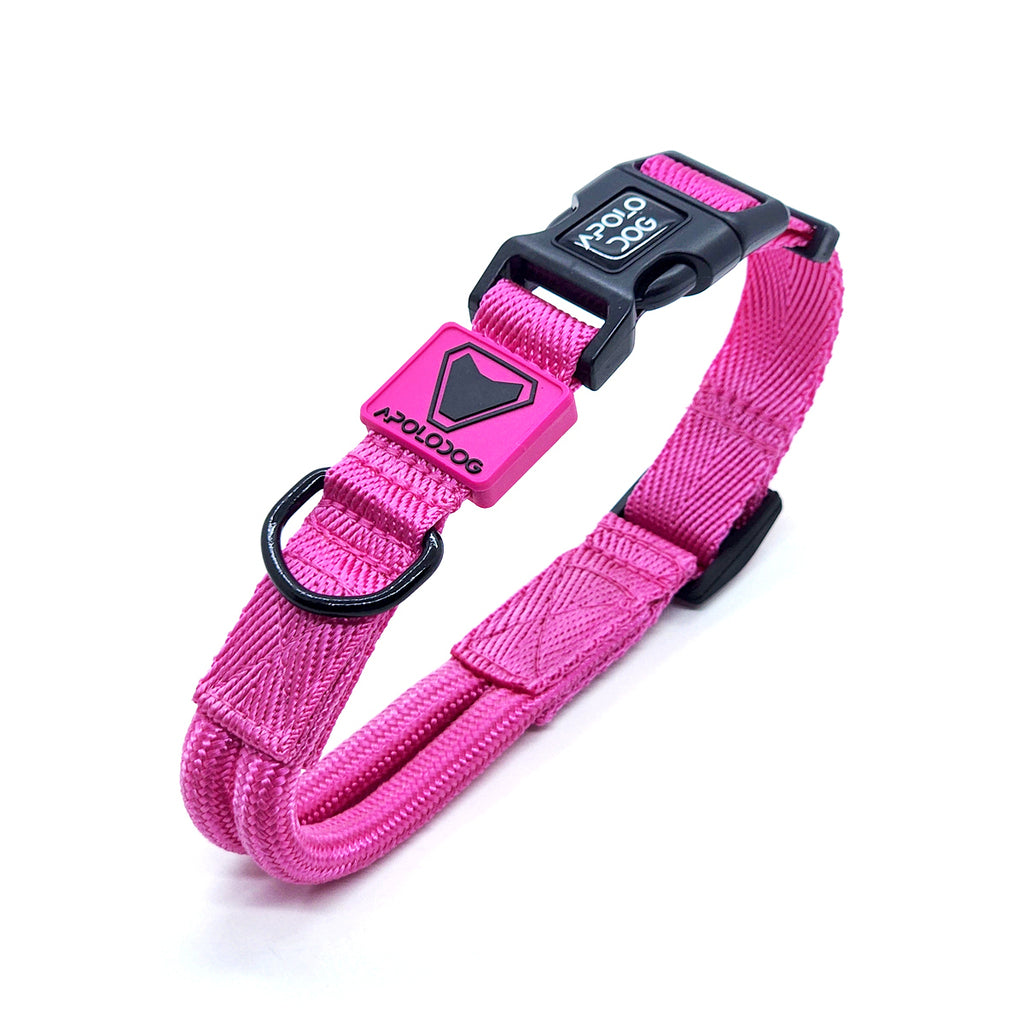 COLEIRA ROSA PARA CÃES DE PEQUENO MÉDIO E GRANDE PORTE